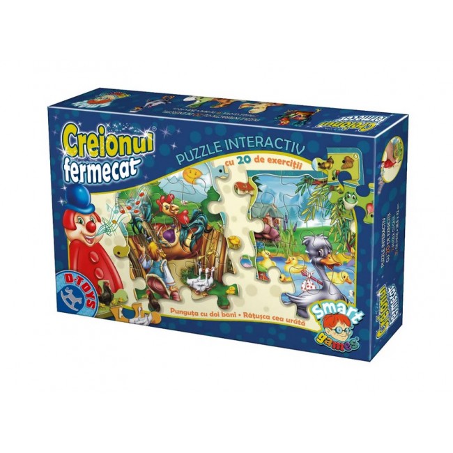 Creionul fermecat + puzzle 35 piese – Joc interactiv 